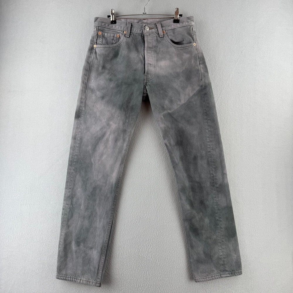 Vintage Levis Jeans Mens 32x30 (Fits 30x29) Gray Dyed 501 Made in USA 90s